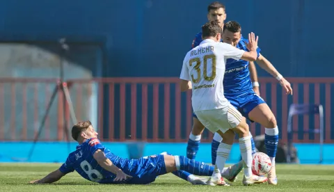 Zagreb, 09.05.2026. - Utakmica 34. kola HNL-a Dinamo - Hajduk.Na fotografiji Miha Zajc (8).foto HINA/ Edvard &Scaron;U&Scaron;AK