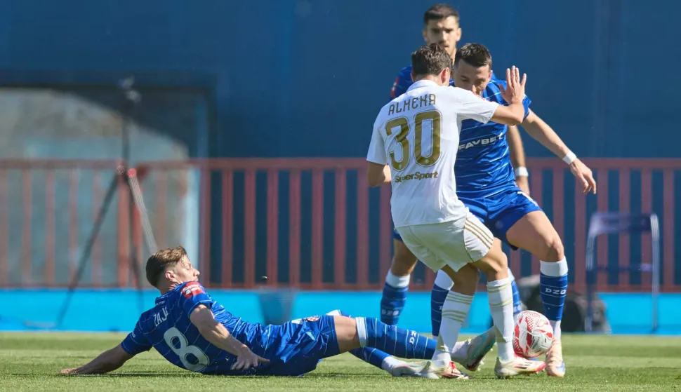 Zagreb, 09.05.2026. - Utakmica 34. kola HNL-a Dinamo - Hajduk.Na fotografiji Miha Zajc (8).foto HINA/ Edvard &Scaron;U&Scaron;AK