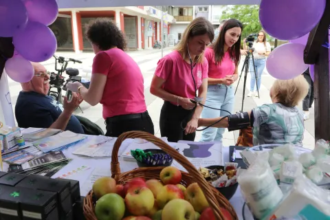 Osijek, 11. 05. 2026, Trg slobode, Obilježavanje Nacionalnog dana palkijativne skrbi, Nacionalni dan palijativne skrbi.snimio GOJKO MITIĆ