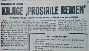 Književni su se hitovikupovali i posuđivali