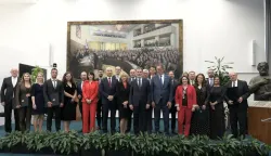 Zagreb,14.05.2026 - Predsjednik Hrvatskoga sabora i predsjednik Odbora za podjelu državnih nagrada za znanost Gordan Jandroković sudjelovao je na svečanoj dodjeli "Državnih nagrada za znanost za 2024. godinu". Foto HINA/Tomislav Pavlek/tp