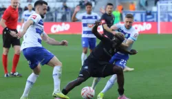 Osijek 14. 03. 2026, Opus Arena, nogomet, Osijek - Gorica, SuperSport HNL 25/26. Arnel Jakupović (17) i Roko Juri&scaron;ić (22).snimio GOJKO MITIĆ