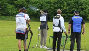 Osijek, 16. 05 2026, Streljana Pampas, EPSO. Europsko juniorsko prvenstvo 25/50 m i U 18 EP u gađanju letećih meta..snimio GOJKO MITIĆ