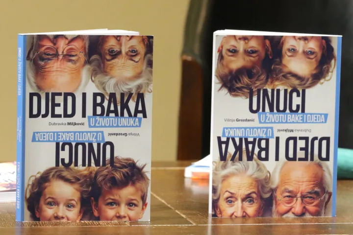 Osijek, 19. 05. 2026, Klub knjižare Nova. Promocija knjige Dubravke Miljković, "Djed i baka u živaotu unuka - Unuci u životu djeda i bake".snimio GOJKO MITIĆ
