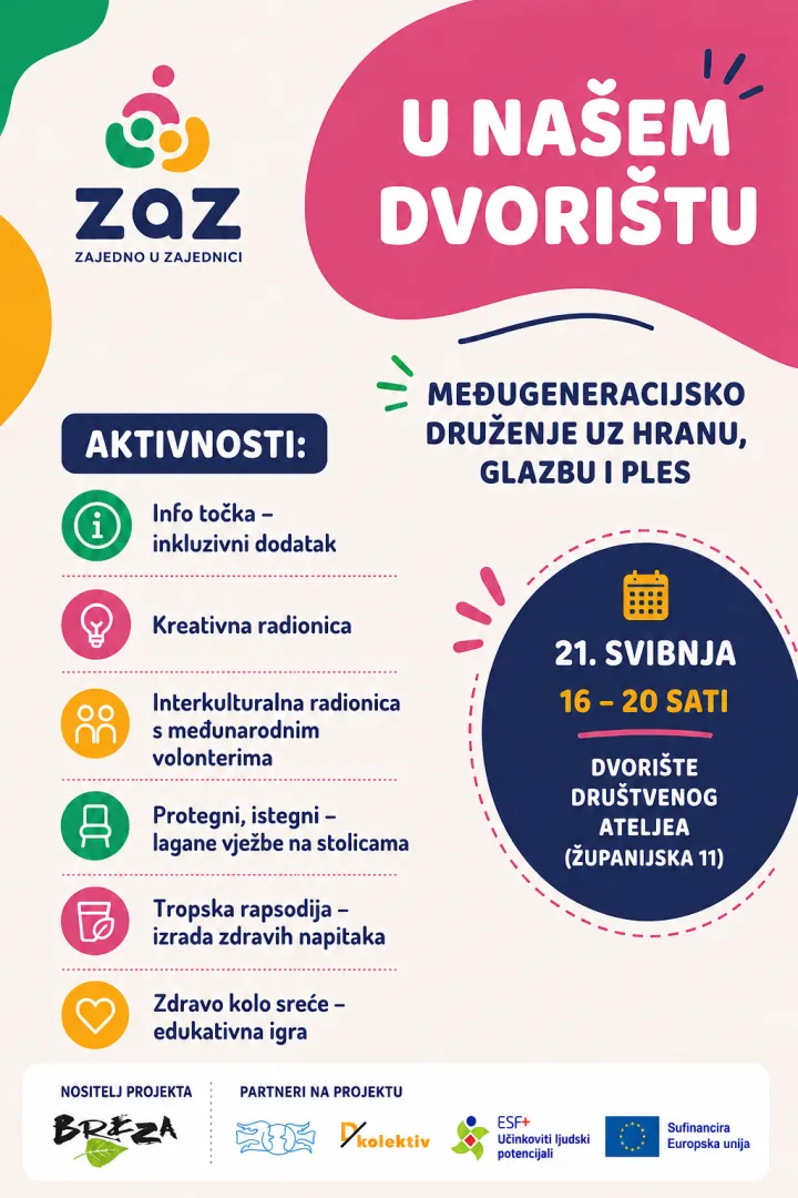 Međugeneracijsko okupljanje &ldquo;U na&scaron;em dvori&scaron;tu&rdquo; - svi su dobrodo&scaron;li
