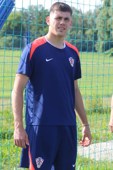 Osijek, 19. 05. 2026, Opus Arena, Hrvatska nogometna reprezentacija, U-17, trening na Opus Areni. Jakov Dedić.snimio GOJKO MITIĆ