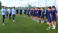 Osijek, 19. 05. 2026, Opus Arena, Hrvatska nogometna reprezentacija, U-17, trening na Opus Areni. snimio GOJKO MITIĆ