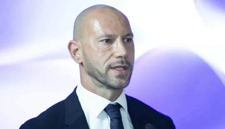 Zagreb, 05.05.2026. - Obilježavanje 30. obljetnice Microsofta u Hrvatskoj, na kojoj je prisustvovao ministra pravosuđa, uprave i digitalne transformacije Damir Habijan, a govorili su i predstavnici vodećih hrvatskih kompanija iz sektora te vodstvo tvrtke Microsoft za Hrvatsku i regiju. Na slici ministar pravosuđa, uprave i digitalne transformacije Damir Habijan.foto HINA/ Sa&scaron;a KOLJAN/ sk