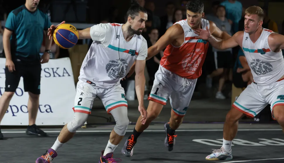 21.06.2025., Vinkovci - Kosarka 3x3 Pro Tour u Vinkovcima u centru grada