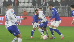 Osijek, 20. 12. 2025, Opus Arena, nogomet, Osijek - Slaven Belupo, SupeSport HNL 25/26. Milo&scaron; Jovićić (98).snimio GOJKO MITIĆ