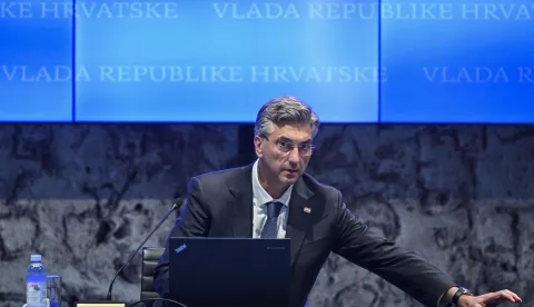 07.05.2026., Zagreb - 167. sjednica Vlade Republike Hrvatske u Nacionalnoj i sveucilisnoj knjiznici. predsjednik Vlade RH Andrej Plenkovic Photo: Josip Regovic/PIXSELL