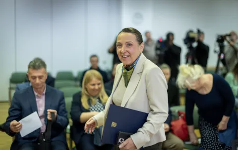 Zagreb, 7.4.2026 - Konferencija za medije na kojoj je predstavljen paket mjera za unaprjeđenje primarne zdravstvene za&scaron;tite. Na slici Irena Hrstić.Foto Hina/ Dario GRZELJ/ dag