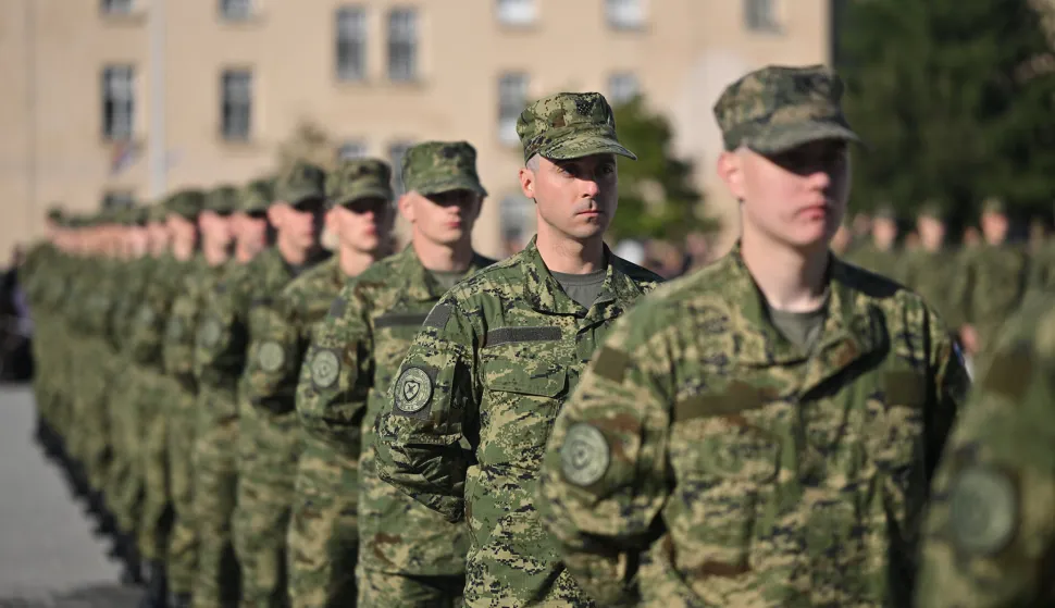 U vojarni "123. brigade Hrvatske vojske" u Požegi danas, 3. listopada 2025., svečano su prisegnuli ročnici 47. nara&scaron;taja ročnika na dragovoljnom vojnom osposobljavanju.