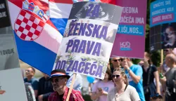 Osijek, 23. 5. 2026., Hod za živothod za život; hod; okupljanje; promenada; pje&scaron;ački most