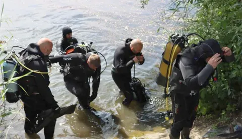 Projekt Od izvora do mora, ronioci, specijalna i interventna policija, Na&scaron;ički bajer