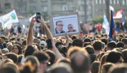 23, May, 2026, Belgrade - The rally titled "Ti i ja, Slavija, jer studenti pobedjuju" organized by students in the blockade was held at Trg Slavija. Photo: R.Z./ATAImages23, maj 2026, Beograd - Skup pod nazivom "Ti i ja, Slavija, jer studenti pobedjuju" koji su organizovali studenti u blokadi odrzan je na Trgu Slavija. Photo: R.Z./ATAImages Photo: R.Z./ATAImages/PIXSELL