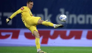 Zagreb, 26.2.2025.- Utakmica ?etvrtfinala Hrvatskog nogometnog kupa Dinamo - Osijek na stadionu Maksimir. Na slici Marko Malenica. foto HINA/ Damir SEN?AR/ ua