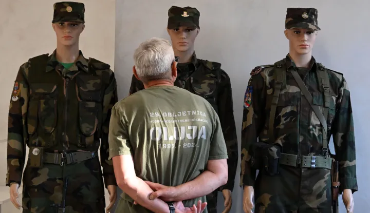 Vinkovci, 26.05.2026. - Svečanom akademijom u Gradskom kazali&scaron;tu Joza Ivakić obilježena 35. obljetnica osnutka 109. brigade ZNG Vinkovci. foto HINA/Gordan PANIĆ/ gp