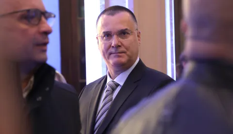 Osijek, 13. 11. 2024., HNK, 150 godina KBC Osijek, proslava, kazali&scaron;na predstava, uzvanici, Krunoslav &Scaron;ego - ravnatelj KBC OsijekSNIMIO BRUNO JOBST