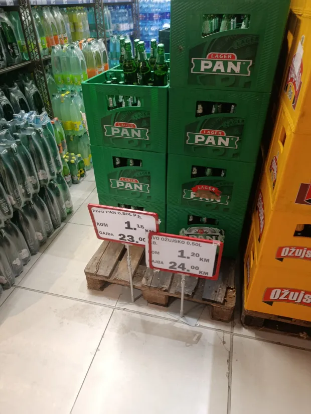 Pivo i sokovi su najtraženiji u bh-prodavaonicama, svibanj 2026.foto: Marija Le&scaron;ić Omerović