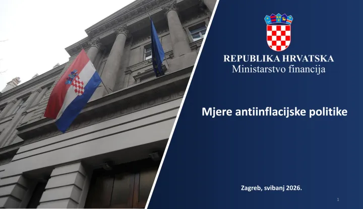 Zagreb, 28.5.2026.- Potpredsjednik Vlade i ministar financija Tomislav ?ori? predstavio je na Vladi u ?etvrtak paket antiinflacijskih mjera, a koji uklju?uje i oporezivanje prekomjernih bruto mar?i, izmjene oporezivanja pau?alnog obrta te pau?ala koji pla?aju pru?atelji usluge kratkoro?nog najma, kao i ukidanje oporezivanja mirovina od idu?e godine. infografika HINA/ Ministarstvo financija/ Zrinka Brklja?i?/ ua