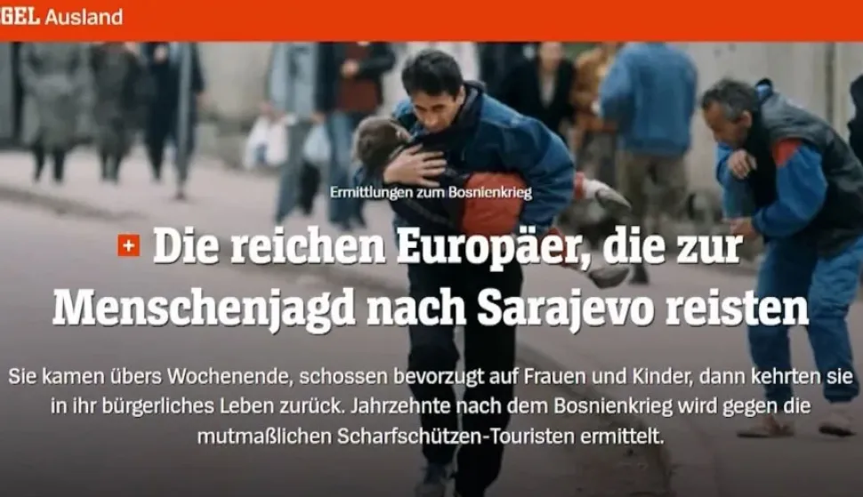 Der Spiegel, Sarajevo safari