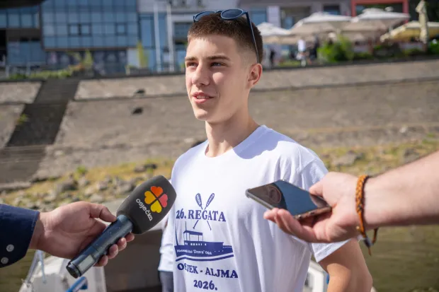 Osijek, 30. 5. 2026., Regata povodom Dana državnostiMatej Bilić; regata; plovidba; brodovi; čamci; Dan državnosti; sudionici