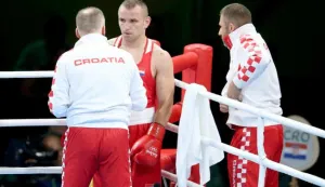10.08.2016., Rio de Janeiro, Brazil - Olimpijske igre Rio 2016. Boks, poluteska kategorija do 81kg. Hrvoje Sep, Hrvatska - Michel Borges, Brazil. Photo: Igor Kralj/PIXSELL------gn tri stupca color sport