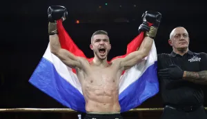 Osijek, 14. 12. 2025., Velika dvorana Gradski vrt, ARENA GOLDEN FIGHT 2025, ARENA GOLDEN FIGHT, Borna Bilandžić - Peter CiovrtanoviciSNIMIO BRUNO JOBST