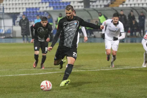 Osijek, 20. 02. 2026, Stadion Gradski Vrt, nogomet, Vukovar - Slaven Belupo, SuperSport HNL25/26, Jakov Puljić (21).snimio GOJKO MITIĆ