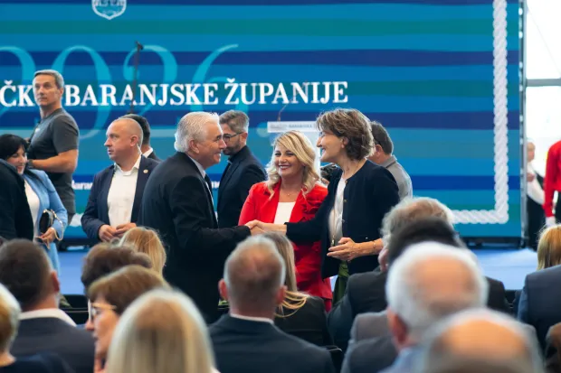 Osijek, 2. 6. 2026., Dan OBŽ, Svečana sjednica, Gospodarski centar dan OBŽ; svečana sjednica; visoki uzvanici; OBŽ; sudionici