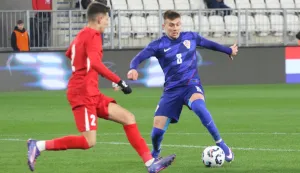 Osijek, 31. 03. 2026, Opus Arena, mlada Hrvatska reprezentacija U-21, kvalifikacije za Eurosko nogometno prvenstvo. Hrvatska - Turska. snimio GOJKO MITIĆ