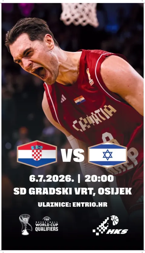 Hrvatski ko&scaron;arka&scaron;i stižu u Osijek, ulaznice za ogled s Izraelom već u prodaji