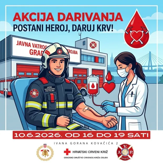 Darivanje krvi kod vatrogsasca