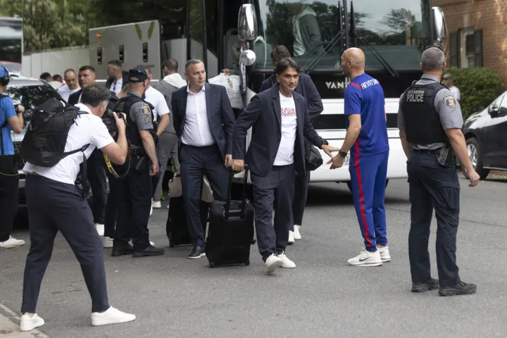 Alexandria, 09.06.2026 -Dolazak Hrvatske nogometne reprezentacije u Alexandrije u kojem su tokom grupne faze svijetskog prvenstva u SAD-u. Na fotografiji Zlatko Dalić. foto HINA/ Daniel KASAP/ dk