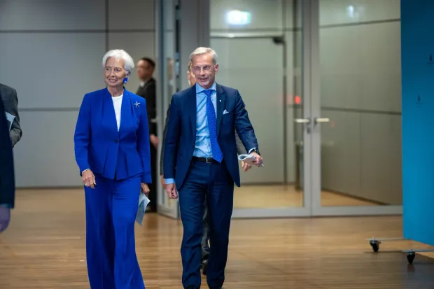 Photo from the ECB Governing Council press conference on June 11, 2026, in Frankfurt am Main, with President Christine Lagarde and Vice-President Boris Vujcic presenting monetary policy decisions and answering journalists' questions.Photo: (c) Felix Schmidt for ECB(c) Lorena Deidda/ECB