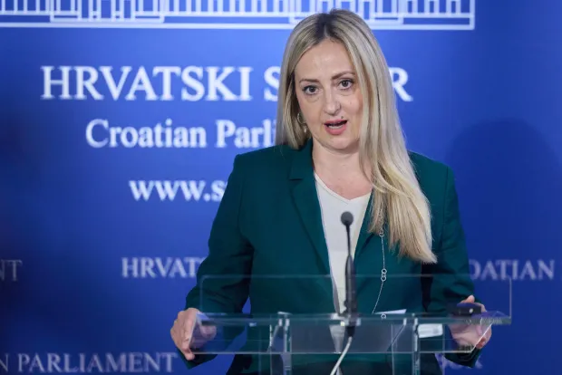 Zagreb, 16.06.2026. - U Hrvatskom saboru održana je konferencija za medije o internetskoj prijevari kojom je Pože&scaron;ko-slavonska županija o&scaron;tećena za nekoliko stotina tisuća eura, na kojoj je govorila Martina Vla&scaron;ić Iljkić.Na fotografiji Martina Vla&scaron;ić Iljkić.foto HINA/ Edvard &Scaron;U&Scaron;AK