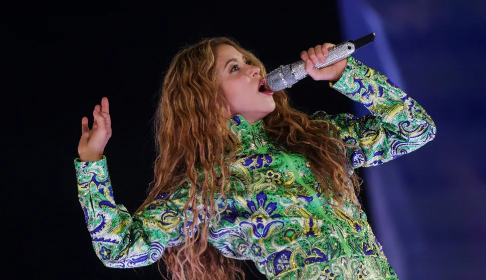 FILE PHOTO: Shakira performs during an open concert at the Copacabana beach in Rio de Janeiro, Brazil May 2, 2026. REUTERS/Ricardo Moraes/File Photo Photo: RICARDO MORAES/REUTERS