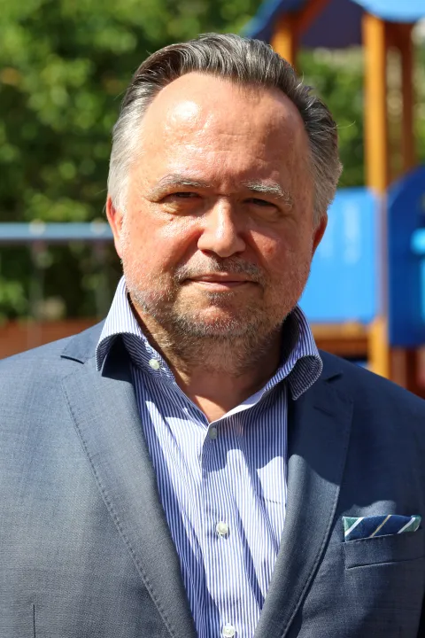 Osijek, 17. 06. 2026, Klasije, Zagrebačka 5. Janvonzdravstveni projekt Zdrav osmjeh za svako dijete - Hrvoje Pezo (Komora), Miroslav Sikora, Iva Bistrović. Hrvoje Pezo.snimio GOJKO MITIĆ