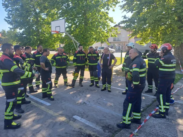 Vatrogasci, sudionici vježbe u Vrbanji, lipanj 2026.ustupljeno