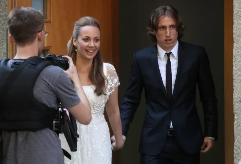11.06.2011.,Zagreb - Luka i Vanja Modric vjencali su se u crkvi Gospe Lurdske rPhoto: Robert Anic/PIXSELL