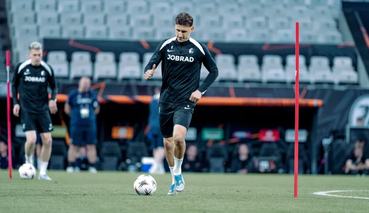 ISTANBUL, TURKIYE &ndash; 19 MAY 2026: Maximilian Eggestein of SC Freiburg during the training session the day before the UEFA Europa League Final 2026 match between SC Freiburg and Aston Villa F.C. at Besiktas Park on May 19, 2026 in Istanbul, Turkiye. (Photo by Alexandra Fechete/SPP/Sipa USA) Photo: Sports Press Photo/SIPA USA