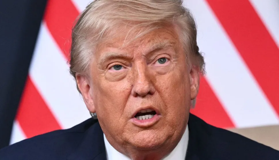 US President Donald Trump speaks during a bilateral meeting with Egypt's President on the sidelines of the G7 summit, in Evian, eastern France, on June 17, 2026. A G7 summit is set to take place June 15 to 17 in the French town of Evian-les-Bains near Switzerland and it will be attended by country leaders as well as the EU's foreign policy chief and ministers from Brazil, Canada, the United Arab Emirates and Turkey. (Photo by Mandel NGAN/AFP)