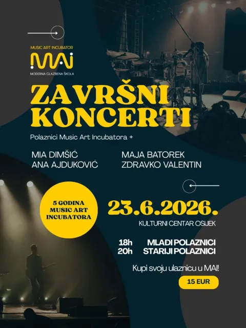 zavr&scaron;ni koncert Music Art Incubatora 2026.