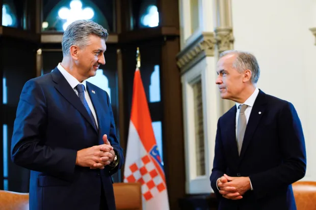 Ottawa, 22.06.2026. - Predsjednik vlade Andrej Plenković u posjetu Kanadi. Sastao se s premijerom Markom Carneyjem. foto HINA/ Vlada RH/ ml