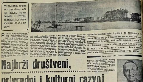 Intervju koji je gradonačelnik Huber 80-ih dao Glasu Slavonije