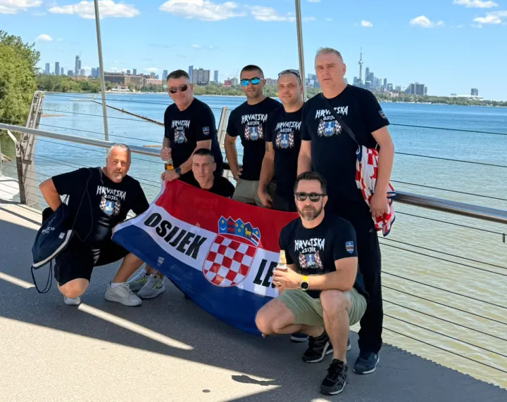 Panama - Hrvatska, navijači Osijek