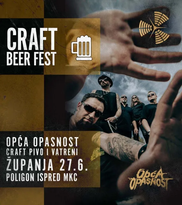 Plakat za koncert Opće opasnosti