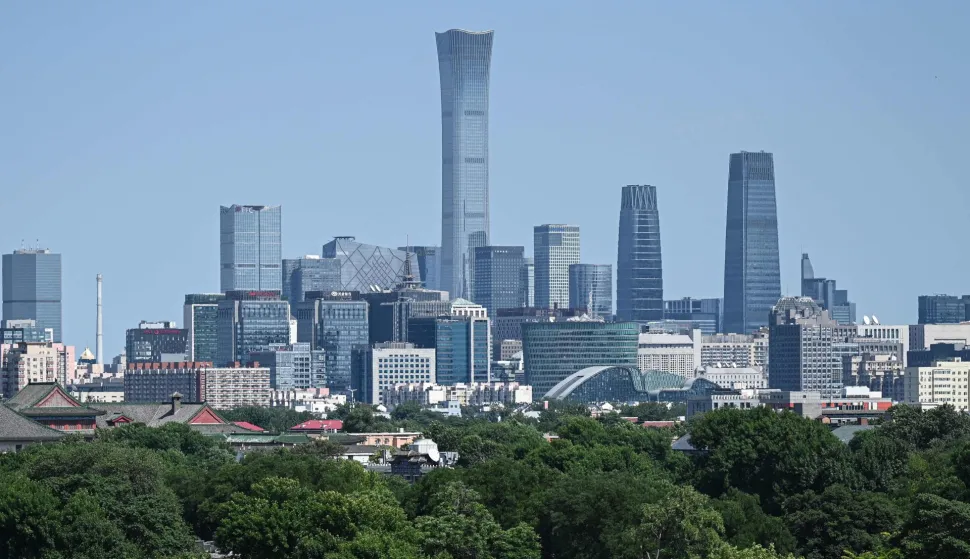 A general view shows the city's skyline over the central business district in Beijing on June 5, 2026. (Photo by Jade GAO/AFP)