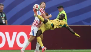 Philadelphia, 28.06.2026 - Utakmica trećeg kola skupine L Svjetskog nogometnog prvenstva Hrvatska - Gana na Lincoln Financial Field stadionu u Philadelphiji. Na slici Nikola Vla&scaron;ić.foto HINA/ Daniel KASAP/ ds
